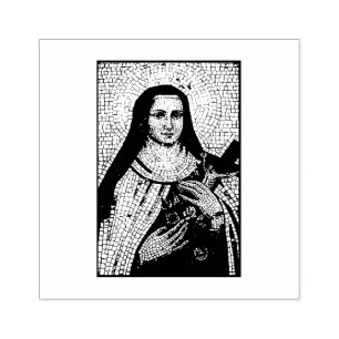 Religiösa Catholic St. Therese Carmelit Nun Rosor Stämpel