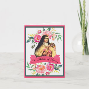 Religiösa Catholic St. Therese Prayer Novena Kort