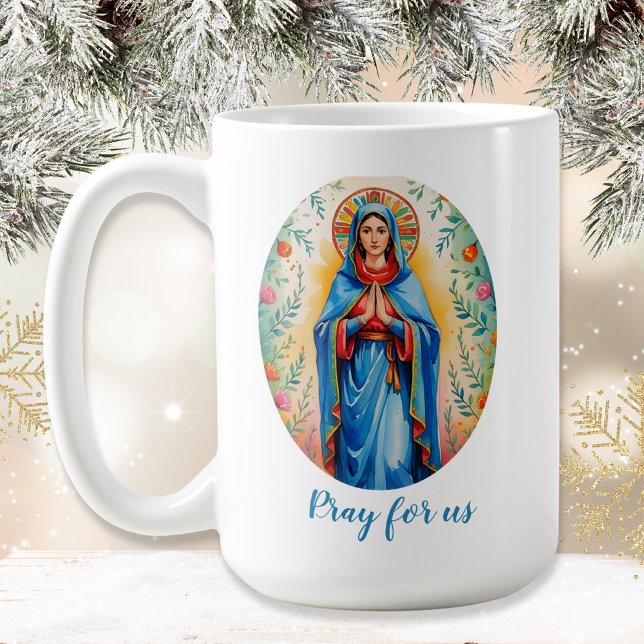Religiösa Catholik Mary Kaffemugg (Skapare uppladdad)