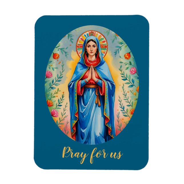 Religiösa Catholik Mary Magnet (Vertikal)