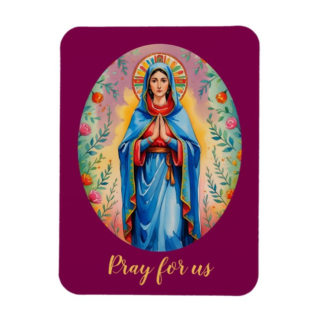 Religiösa Catholik Mary Magnet (Vertikal)
