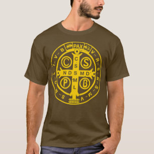 Religiösa Catholik St Benedict Medal T Shirt