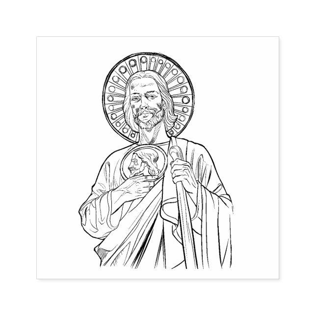 Religiösa Catholik St. Jude Cousin of Jesus Stämpel (Tryck)