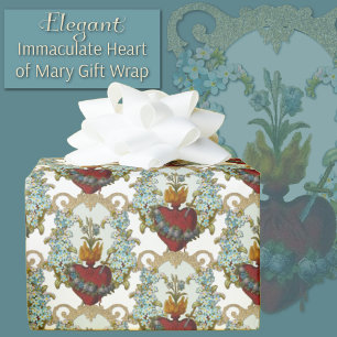 Religiösa Catholik Virgin Mary Immaculate Heart Presentpapper