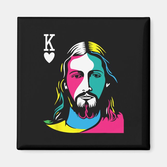 Religiösa Christian Believers Jesus Kristus är Kun Magnet (Framsidan)