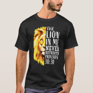 Religiösa Christian Bible Verse Manar Pappa Lejon T Shirt