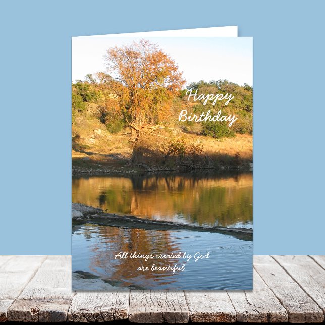 Religiösa Christian Birthday Greeting Card - River Kort (Skapare uppladdad)
