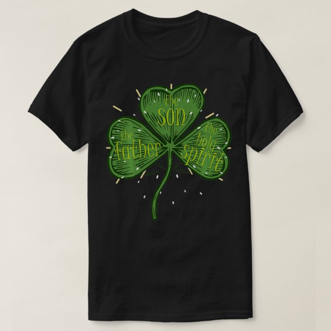 Religiösa Christian Catholic St patricks day Irish T Shirt (Design framsida)