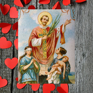 Religiösa Christian Catholik Saint Valentine Day Vykort