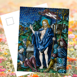 Religiösa Christian Catholique Påsk Resurrection Helg Vykort