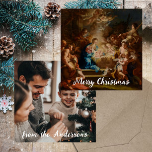 Religiösa Christian Catholique Photo God jul Julkort