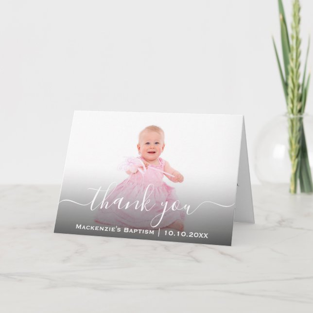 Religiösa Christian Communion Christening Baptism Tack Kort (Framsida)