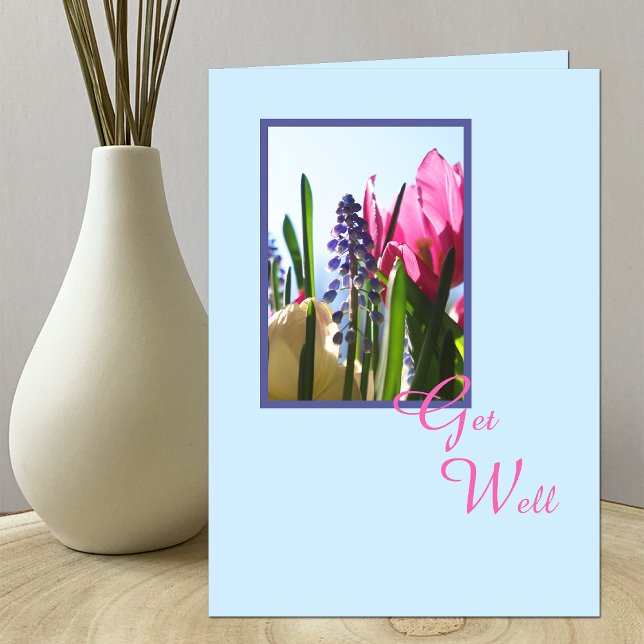 Religiösa Christian Get well Card - Flowers Kort (Skapare uppladdad)