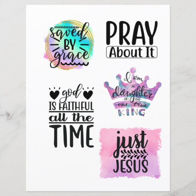 Religiösa Christian Jesus citerar Bible Verse (Framsida)