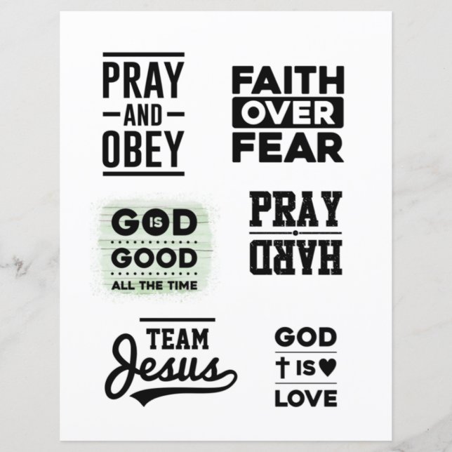Religiösa Christian Jesus citerar Bible Verse (Framsida)