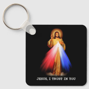 Religiösa Christian Jesus jag litar på er religion Nyckelring