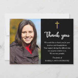 Religiösa Christian Kor Photo Memorial Funeral Tack Kort
