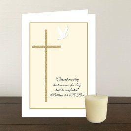 Religiösa Christian Sympathy Card - Kor & Dove Kort
