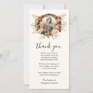 Religiösa Condolence Catholique Virgin Mary Tack Kort
