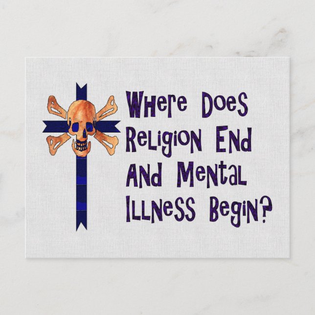 Religiösa Crazies Vykort (Framsida)