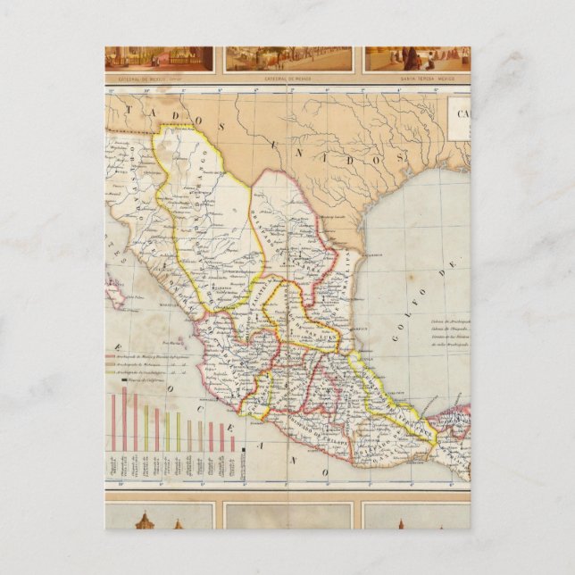 Religiösa Diagram över Mexiko Vykort (Framsida)