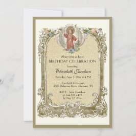 Religiösa Elegant Blommigt Ro Inbjudningar