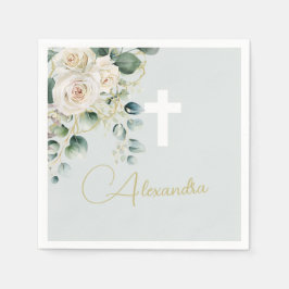 Religiösa Elegant Ro Grönt Tvättar Kor Pappersservett