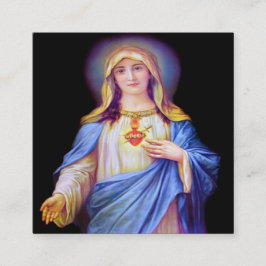 Religiösa eller Affärskort Fyrkantigt Visitkort