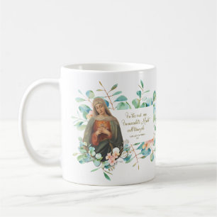 Religiösa Eucalyptus Immaculate Heart Mary Kaffemugg