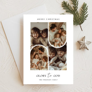 Religiösa Faith Glory to God jul Arch Photo Julkort