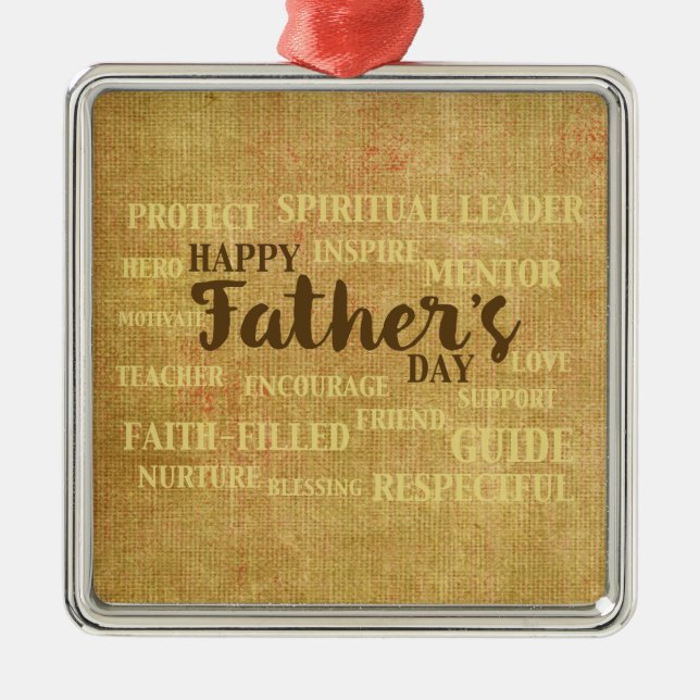 Religiösa Far-dagen, Far Julgransprydnad Metall (Framsidan)