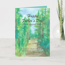 Religiösa Fars dag Bible Verse Hiking Trail Kort