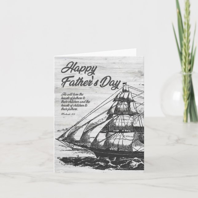 Religiösa Fars dag-kort, bibelverse Kort (Framsida)