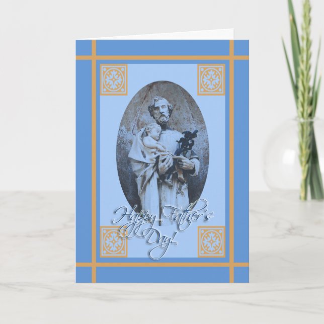Religiösa Fars dag, St. Joseph och Jesus Kort (Framsida)