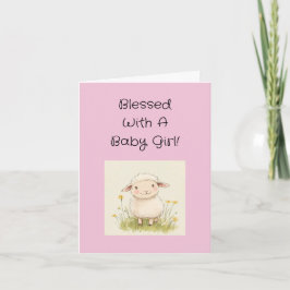 Religiösa Flicka Grattisar med text, Kort