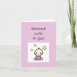 Religiösa Flicka Grattisar med text, Kort
