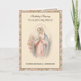 Religiösa för den katolska Blommigten Virgin Mary Kort