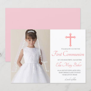 Religiösa för gemenskap med modern Elegant första  Inbjudningar