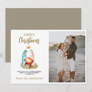 Religiösa för julhälsningskortfamiljen julkort