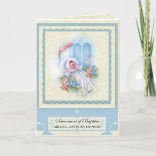 Religiösa för katolsk Baby-baptism Kort