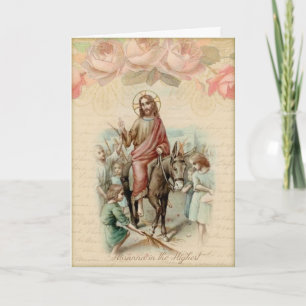 Religiösa för Scripture för palmsöndagpåskHosanna Helgkort