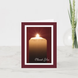 Religiösa Funeral Tackkort Card - ljus