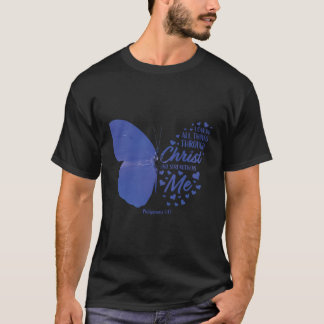 Religiösa ger kvinnor hennes fjäril Christian Sayi T Shirt