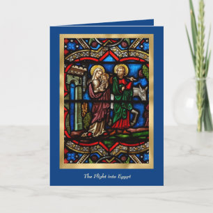 Religiösa Glasflygning i Egypten Jesus Kort