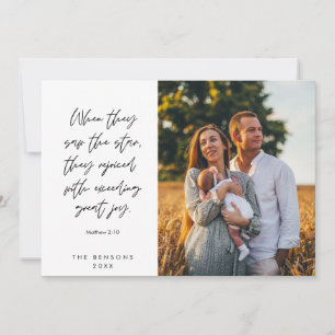 Religiösa, God jul, Christian Family Photo Julkort