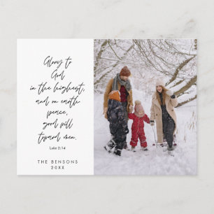 Religiösa, God jul, Christian Family Photo Vykort