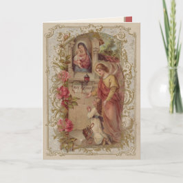 Religiösa Guardian Angel Prayer Young Girl Kort