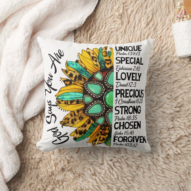 Religiösa Gud säger att du är.. Kudde (Filt)