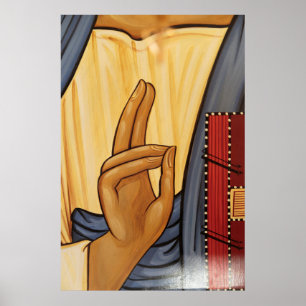 Religiösa Hand Signal Art Poster