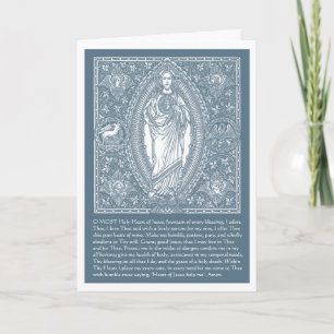 Religiösa Helig Heart Jesus katolska Prayer Card Kort